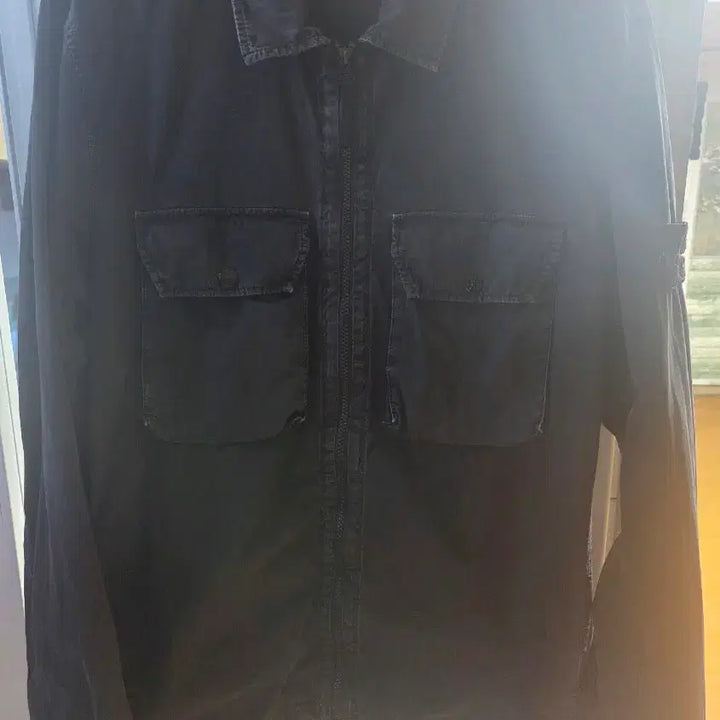 [BUNJANG] Stone Island Old Effect Overshirt - Black / 21fw 스톤아일랜드 올드이펙트 오버셔츠 블랙