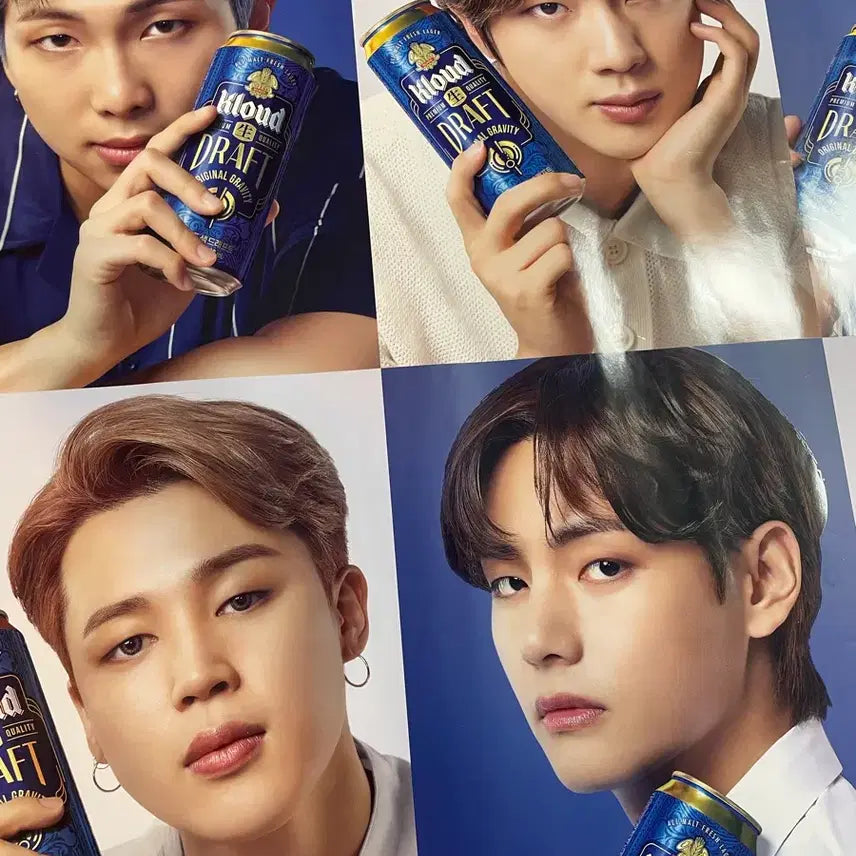 [BUNJANG] BTS Kloud Beer L Holder Photocard / 클라우드 맥주 BTS 포스터,L홀더