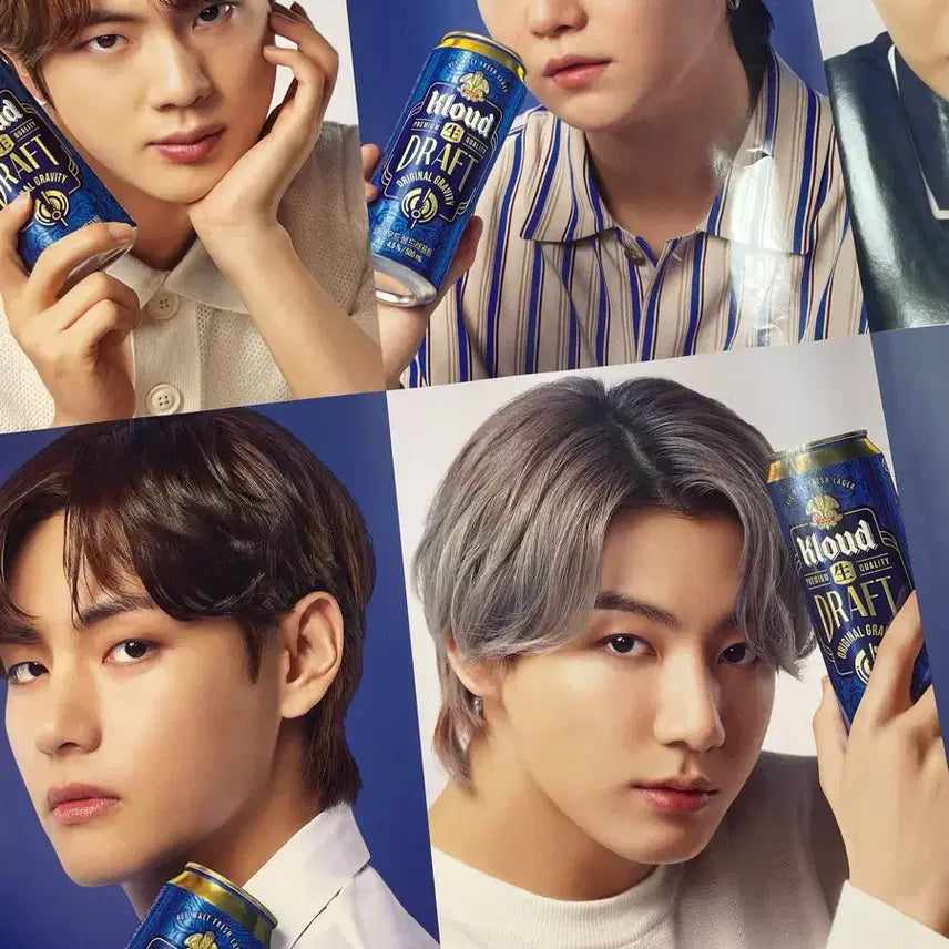 [BUNJANG] BTS Kloud Beer L Holder Photocard / 클라우드 맥주 BTS 포스터,L홀더
