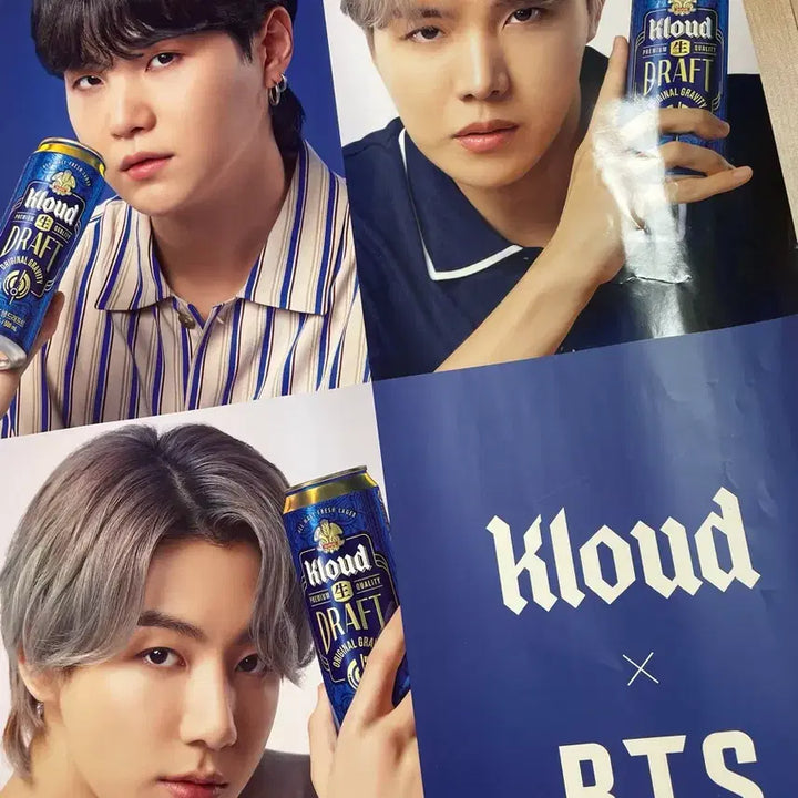 [BUNJANG] BTS Kloud Beer L Holder Photocard / 클라우드 맥주 BTS 포스터,L홀더