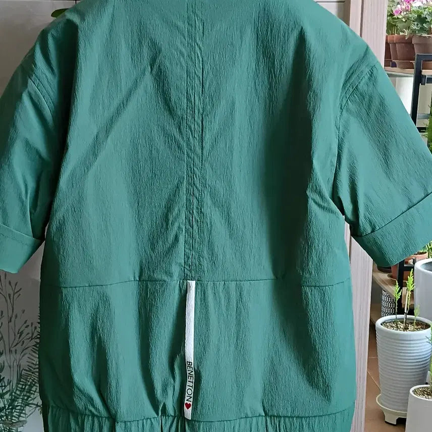 [SOLD OUT] 베네통 그린 반팔 자켓(90)S