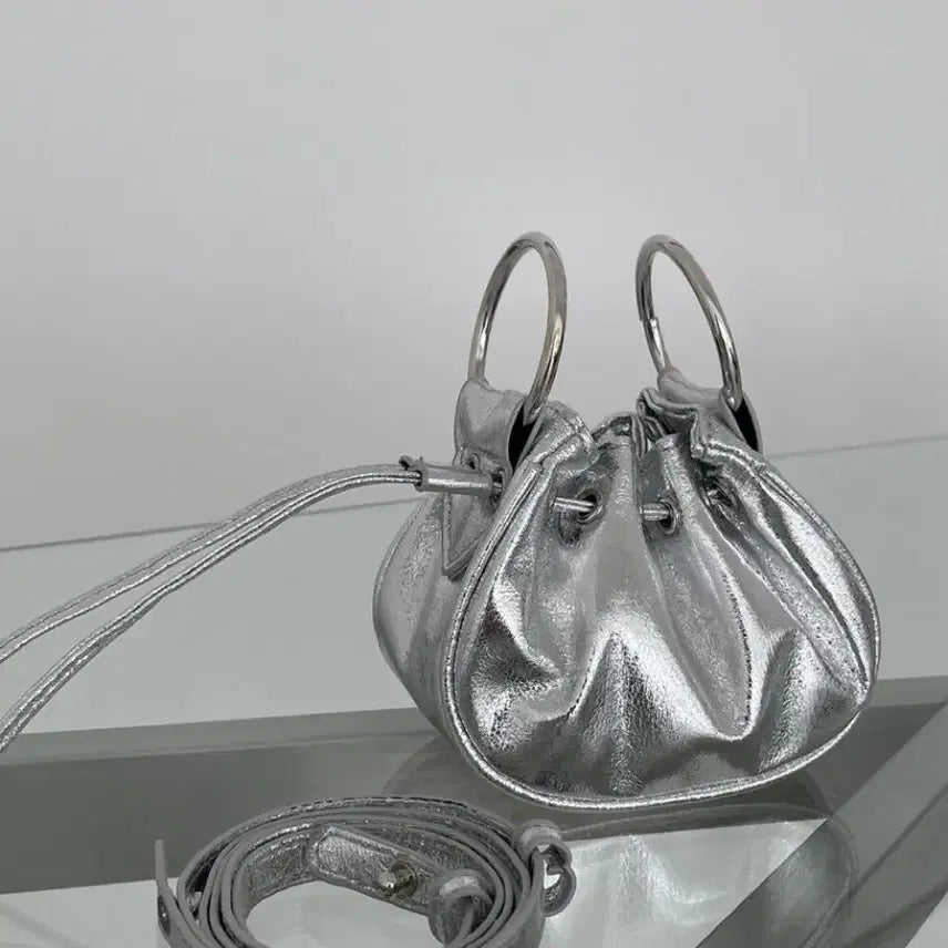 [BUNJANG] Micro Mini Drawstring Crossbody Bag / 마이크로 미니 복조리 크로스백