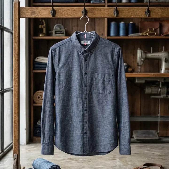 [BUNJANG] Tommy Hilfiger Denim Shirt / 타미힐피거 데님셔츠