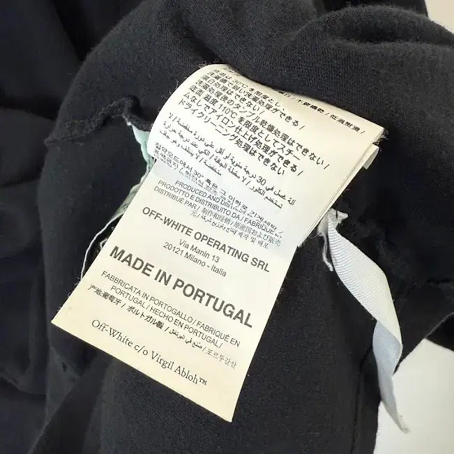 [SOLD OUT] 오프화이트 백프린팅 반팔티 블랙