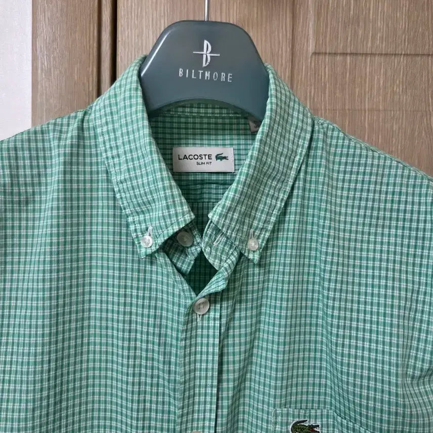 [BUNJANG] Lacoste Check Shirt Size 100 / 라코스테 체크셔츠 100