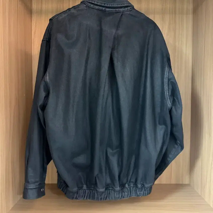 [BUNJANG] Songzio Coated Denim Jacket Black 48 / 송지오 코팅 데님자켓 블랙 48