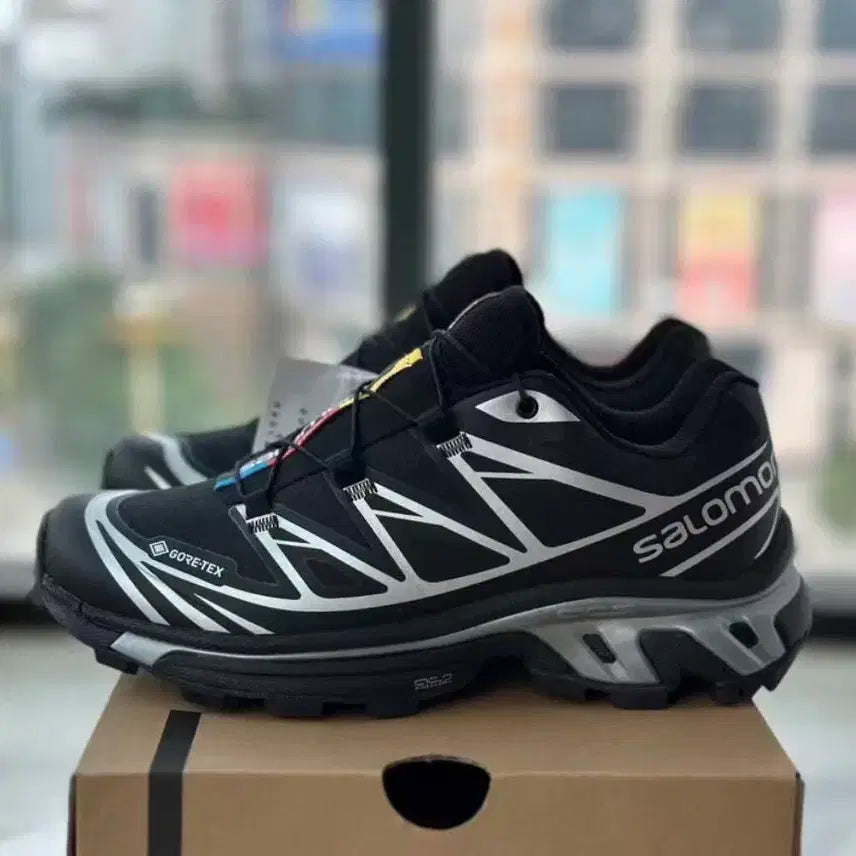 [BUNJANG] Salomon XT-6 Gore-Tex Black Silver Sneakers 270mm / 살로몬 XT-6 고어텍스 블랙 실버 270MM