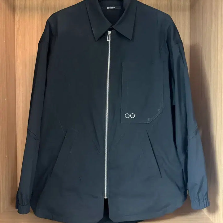 [BUNJANG] Songzio Collection Double Shirt Black 46 / 송지오 컬렉션 더블 셔츠 블랙 46