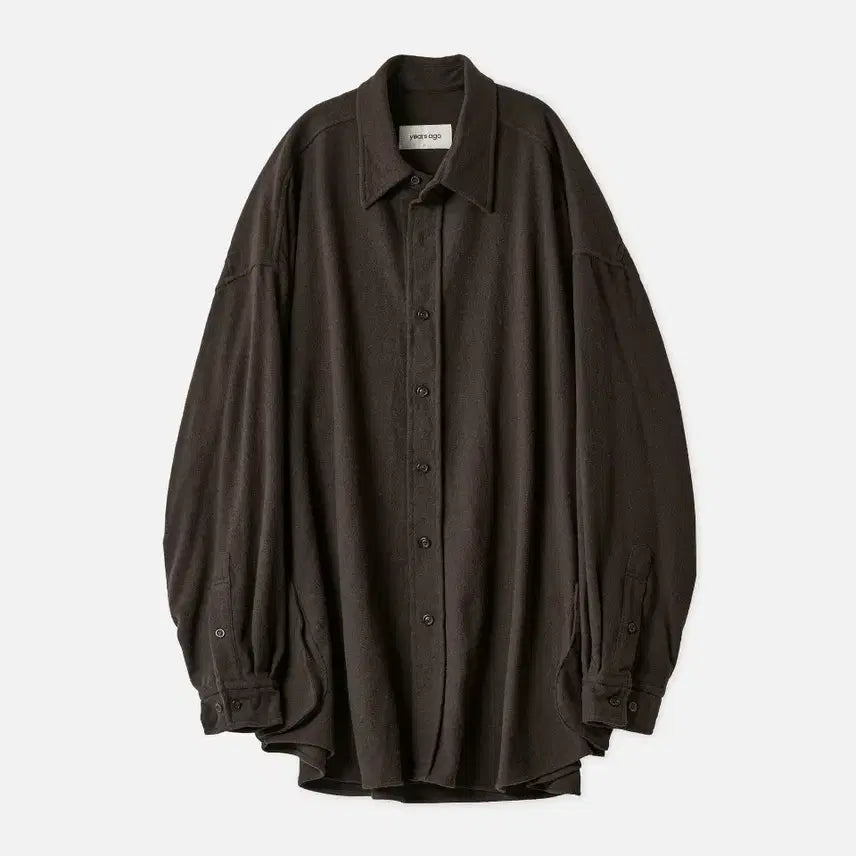 [BUNJANG] Years Ago Wool Cashmere Shirt Jacket Brown / [4] 이얼즈어고 울 캐시미어 셔츠 자켓 브라운