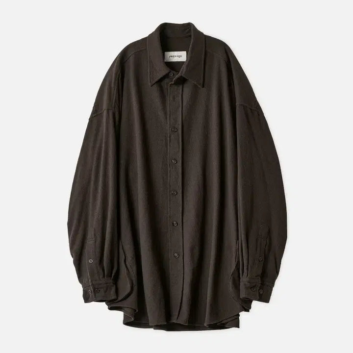 [BUNJANG] Years Ago Wool Cashmere Shirt Jacket Brown / [4] 이얼즈어고 울 캐시미어 셔츠 자켓 브라운