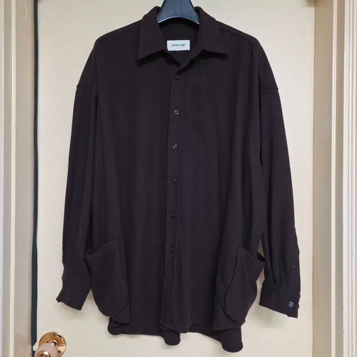 [BUNJANG] Years Ago Wool Cashmere Shirt Jacket Brown / [4] 이얼즈어고 울 캐시미어 셔츠 자켓 브라운