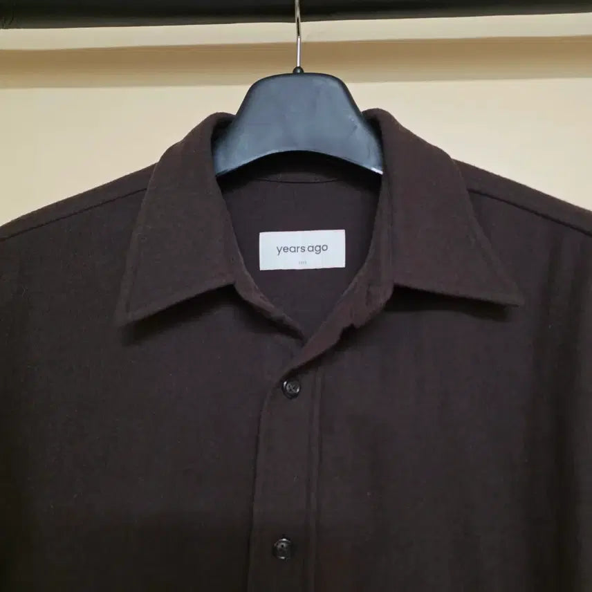 [BUNJANG] Years Ago Wool Cashmere Shirt Jacket Brown / [4] 이얼즈어고 울 캐시미어 셔츠 자켓 브라운