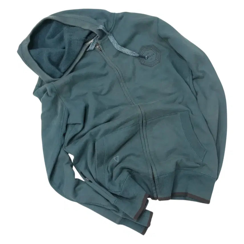 [BUNJANG] VISSLA Faded Blue Gray Hooded Zip-up (S) / VISSLA 비슬라 빈티지 페이딩 블루그레이 후드 집업 (S)