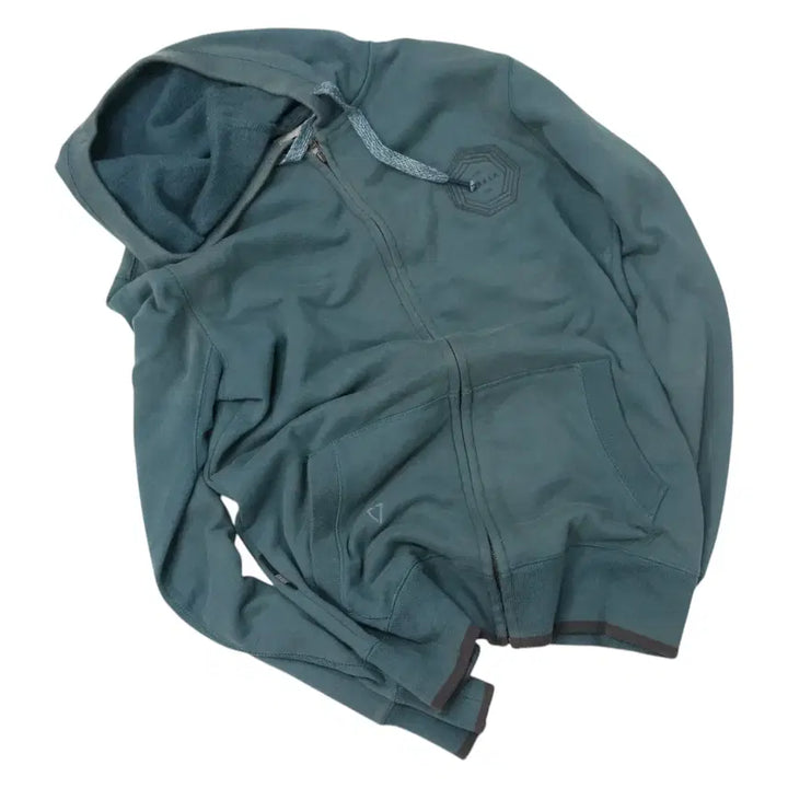 [BUNJANG] VISSLA Faded Blue Gray Hooded Zip-up (S) / VISSLA 비슬라 빈티지 페이딩 블루그레이 후드 집업 (S)
