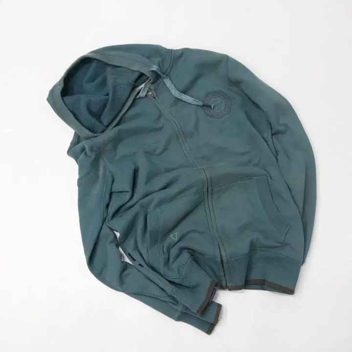 [BUNJANG] VISSLA Faded Blue Gray Hooded Zip-up (S) / VISSLA 비슬라 빈티지 페이딩 블루그레이 후드 집업 (S)