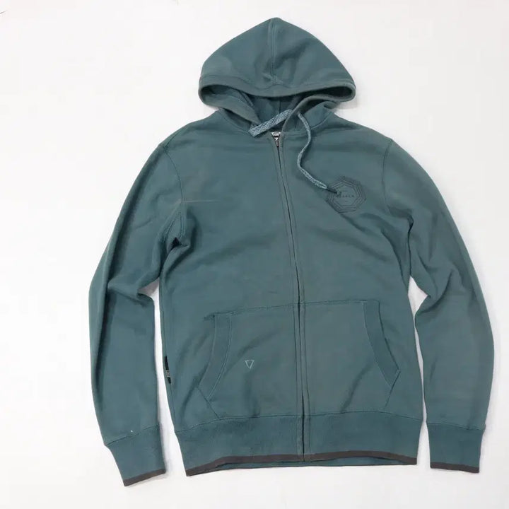 [BUNJANG] VISSLA Faded Blue Gray Hooded Zip-up (S) / VISSLA 비슬라 빈티지 페이딩 블루그레이 후드 집업 (S)