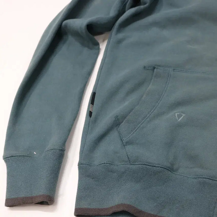 [BUNJANG] VISSLA Faded Blue Gray Hooded Zip-up (S) / VISSLA 비슬라 빈티지 페이딩 블루그레이 후드 집업 (S)