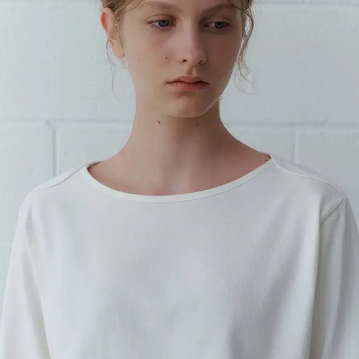 [BUNJANG] U.RA.GO Boat Neck Long Sleeve T-Shirt / 유라고 보트넥 긴팔 티셔츠 새상품