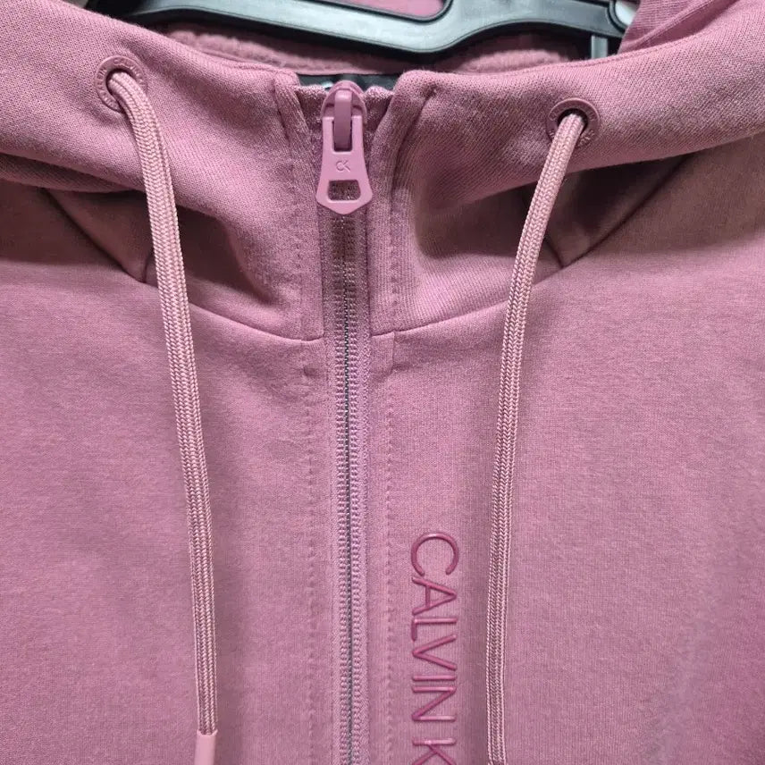 [BUNJANG] Calvin Klein Pink Performance Hooded Zip-Up / 캘빈클라인 CK 퍼포먼스 핑크 후드 집업