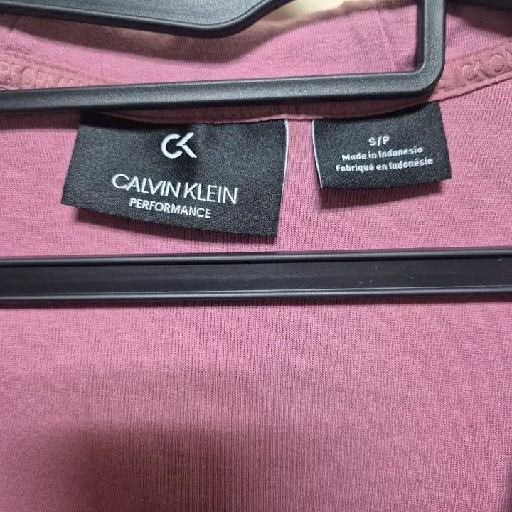 [BUNJANG] Calvin Klein Pink Performance Hooded Zip-Up / 캘빈클라인 CK 퍼포먼스 핑크 후드 집업