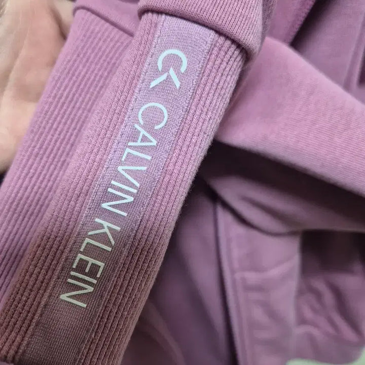 [BUNJANG] Calvin Klein Pink Performance Hooded Zip-Up / 캘빈클라인 CK 퍼포먼스 핑크 후드 집업
