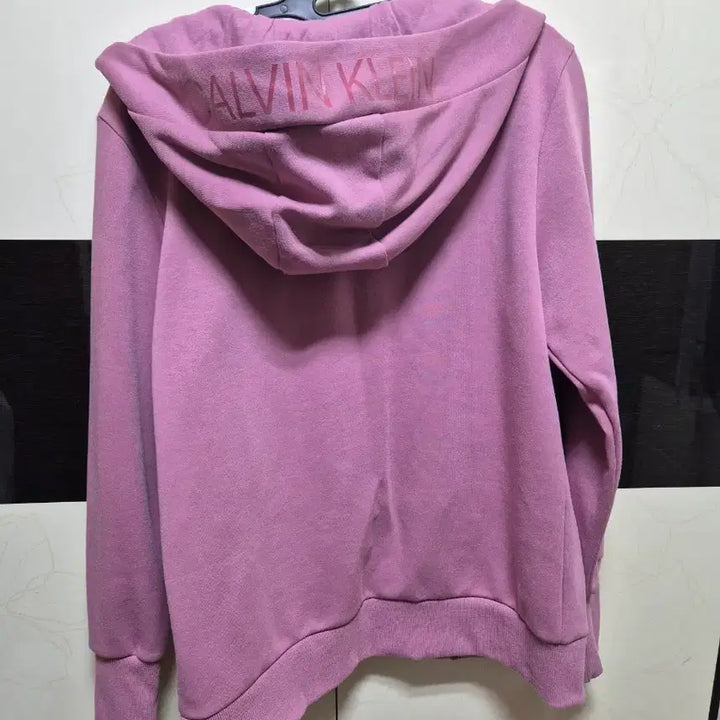 [BUNJANG] Calvin Klein Pink Performance Hooded Zip-Up / 캘빈클라인 CK 퍼포먼스 핑크 후드 집업