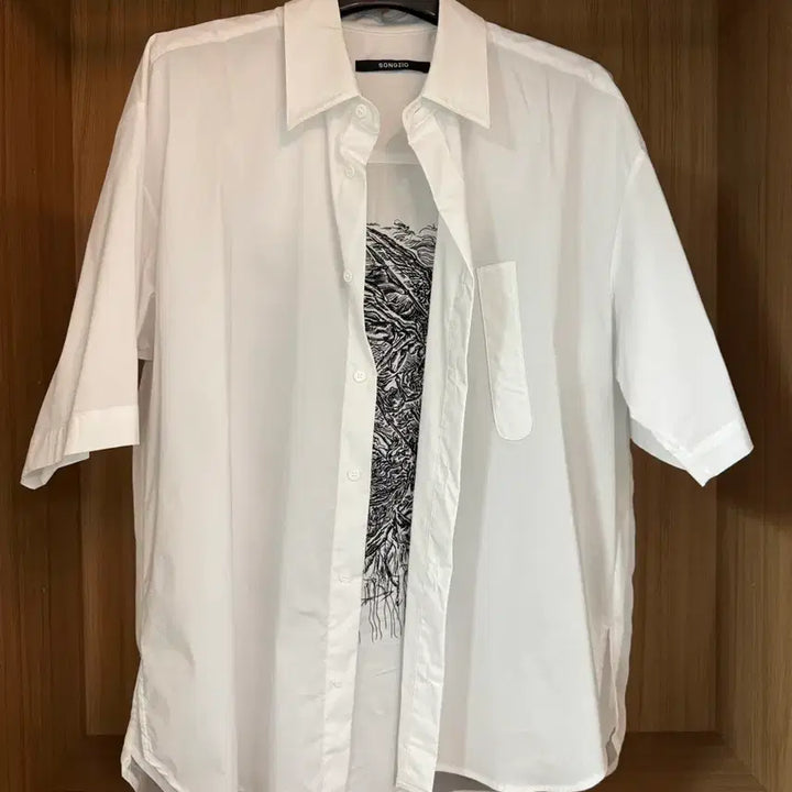 [BUNJANG] Songzio Collection Embroidered Shirt Size 46 / 송지오 컬렉션 자수 셔츠 46
