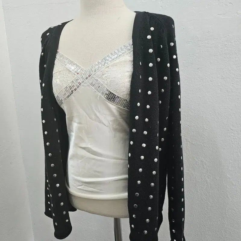 [BUNJANG] J6174 Black Cardigan / 가디건 여 55/66 J6174