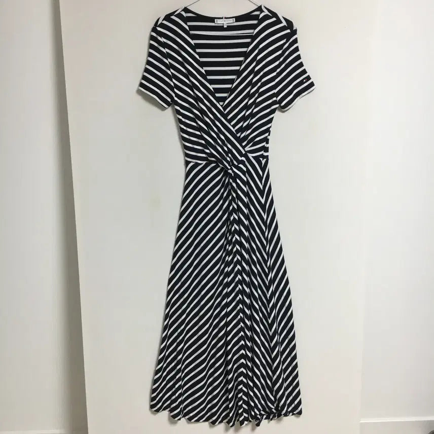 [BUNJANG] Tommy Hilfiger Shirring Long Dress XS / 타미힐피거 반팔 셔링 롱 원피스 xs
