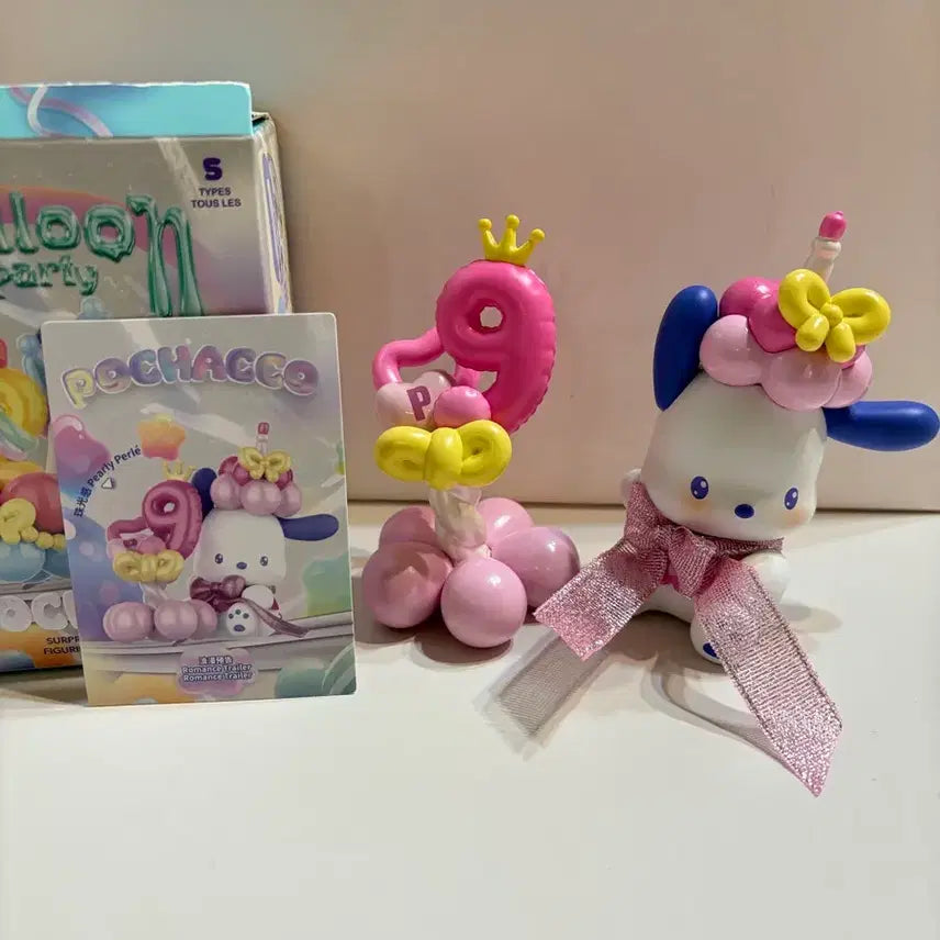 [BUNJANG] Miniso Pochacco Figure Balloon Party Series / 미니소 산리오 포차코 피규어 풍선 파티 시리즈