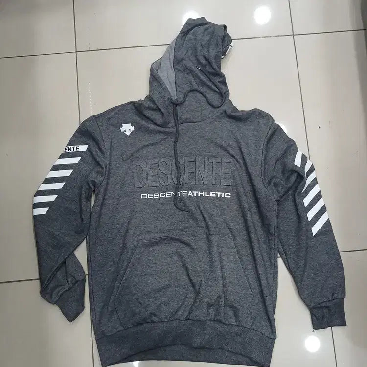 [BUNJANG] Gray Hooded Sweatshirt (Size L) / L사이즈 회색 후드티셔츠 중고 가슴55총길이69어깨직선50팔길이59