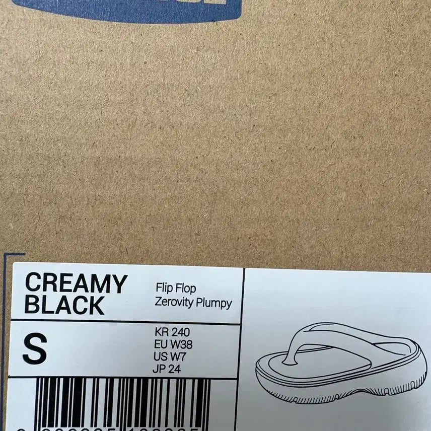 [BUNJANG] To&amp;To Zerovity Plumpy Creamy Black Slippers / 토앤토 Zerovity Plumpy 크리미 블랙