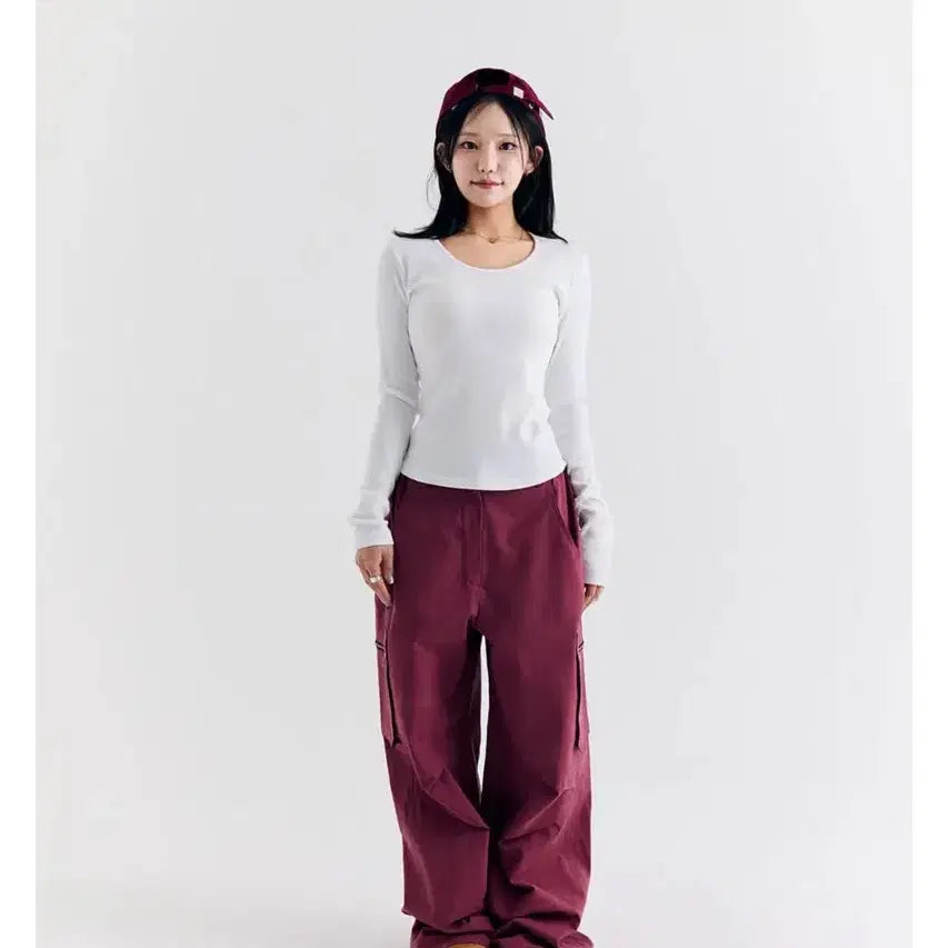 [BUNJANG] Robbil Ribbed Round Long Sleeve T-shirt / (새상품) 로빌 RV 골지 라운드 긴팔티