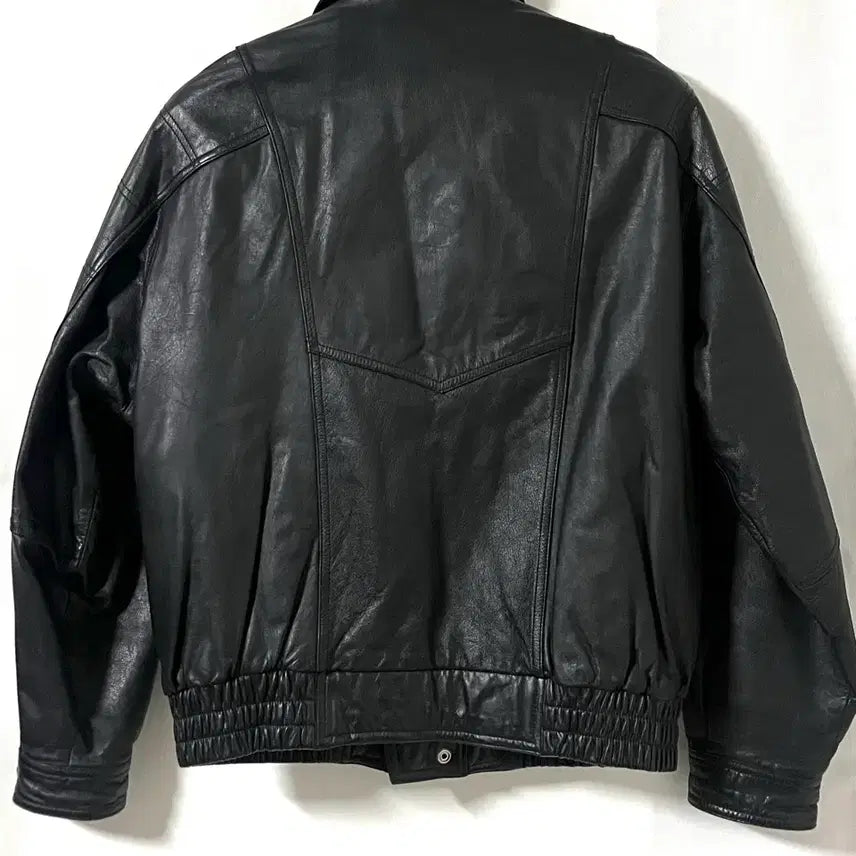 [BUNJANG] Unionbay Leather Bomber Jacket / 유니온베이 소가죽 봄버 자켓