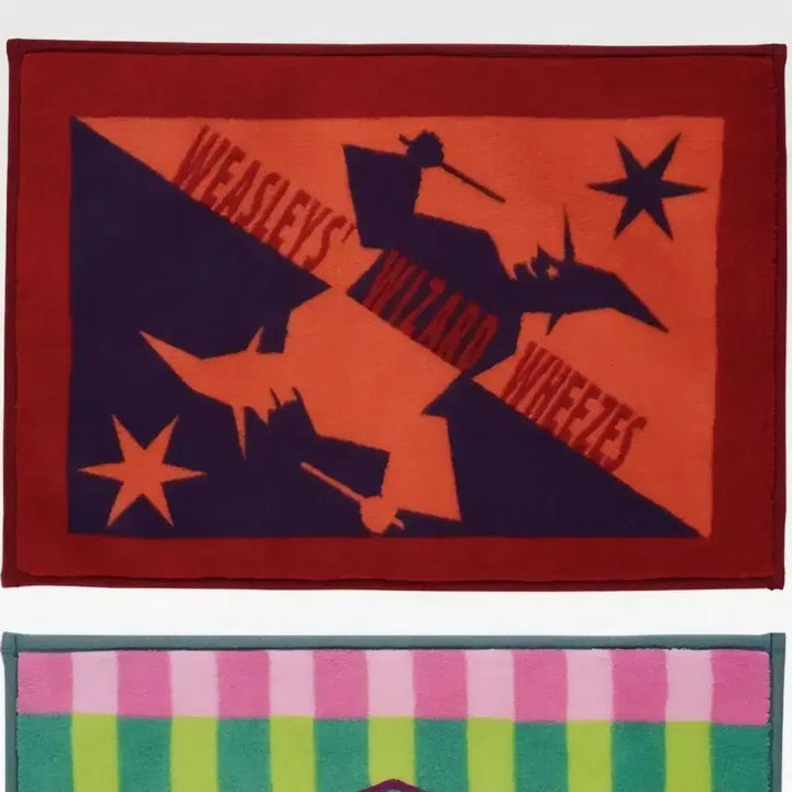 [BUNJANG] Harry Potter Magical Holiday Weasley Mat &amp; Broom Cup Bundle Set / 해리포터 제일복권 위즐리매트 C상  빗자루컵 E상 미개봉 일괄