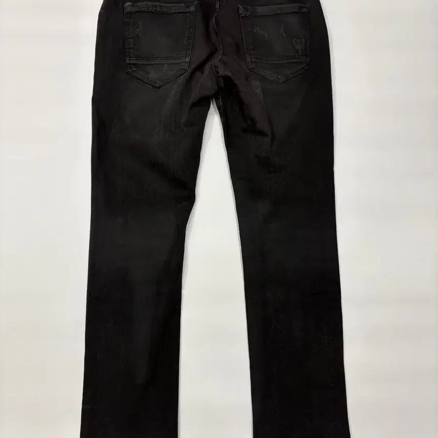 [BUNJANG] Buckroo Distressed Black Denim Jeans / Buckroo 버커루 블랙 디스트로이드 데님 청바지