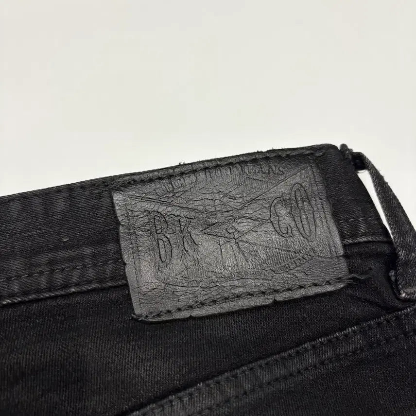 [BUNJANG] Buckroo Distressed Black Denim Jeans / Buckroo 버커루 블랙 디스트로이드 데님 청바지