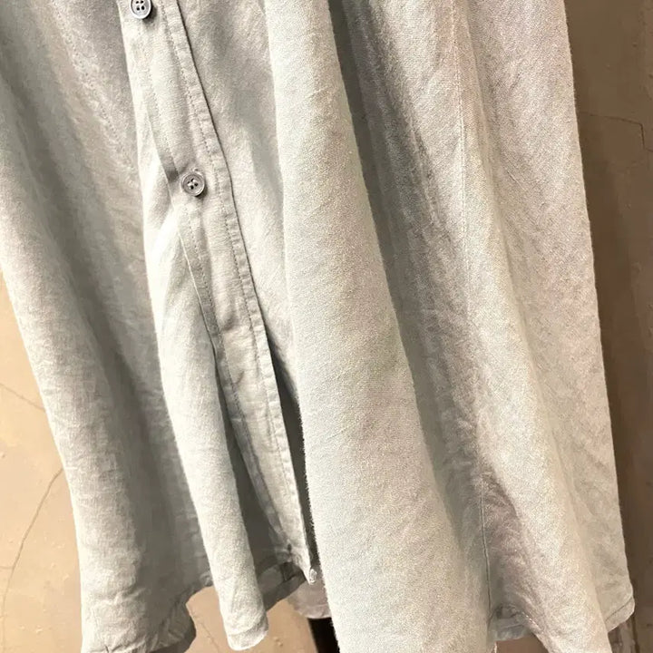 [BUNJANG] Max Mara Marella Linen Long Shirt Dress / 막스마라 Marella마렐라 린넨100% 롱셔츠 원피스 55~66
