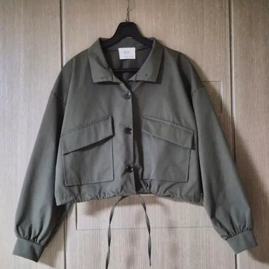 [BUNJANG] Khaki Crop Thin Field Jacket M / 카키색 크롭 얇은 야상 점퍼 스타일 M