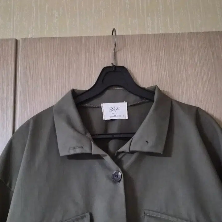 [BUNJANG] Khaki Crop Thin Field Jacket M / 카키색 크롭 얇은 야상 점퍼 스타일 M