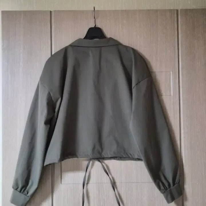 [BUNJANG] Khaki Crop Thin Field Jacket M / 카키색 크롭 얇은 야상 점퍼 스타일 M