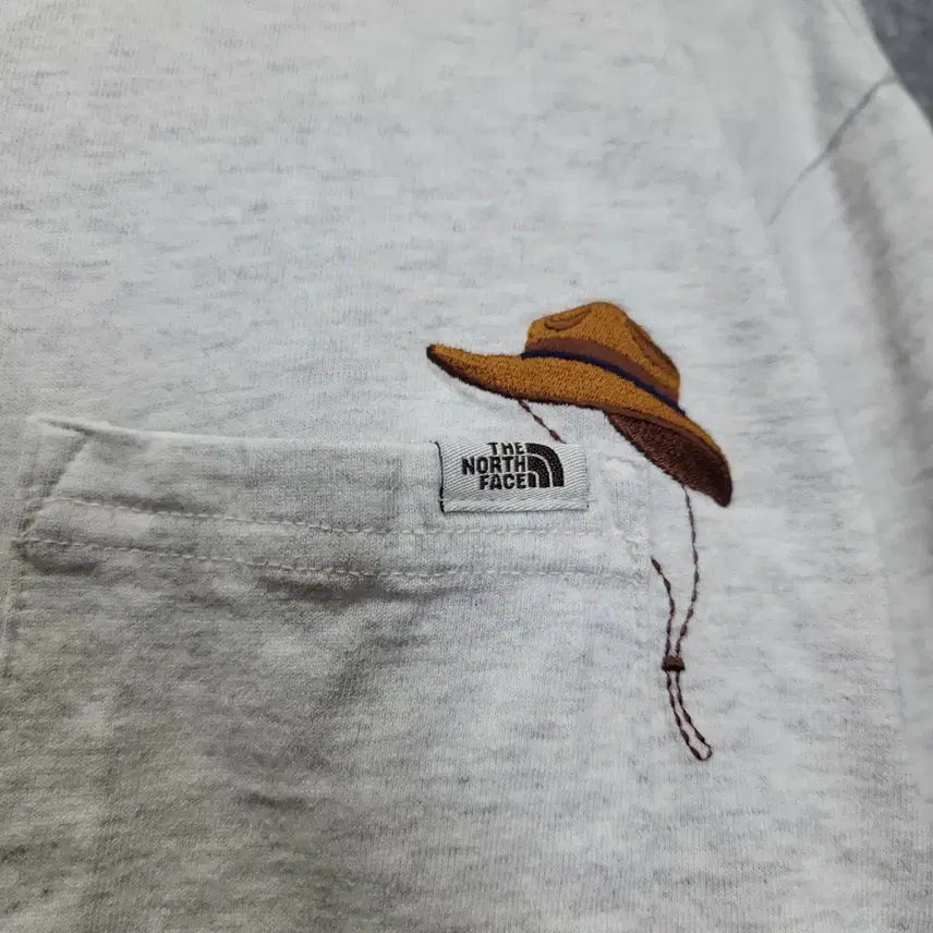 [SOLD OUT] 노스페이스 남성 포켓 긴팔 티셔츠 (사이즈 L/100)