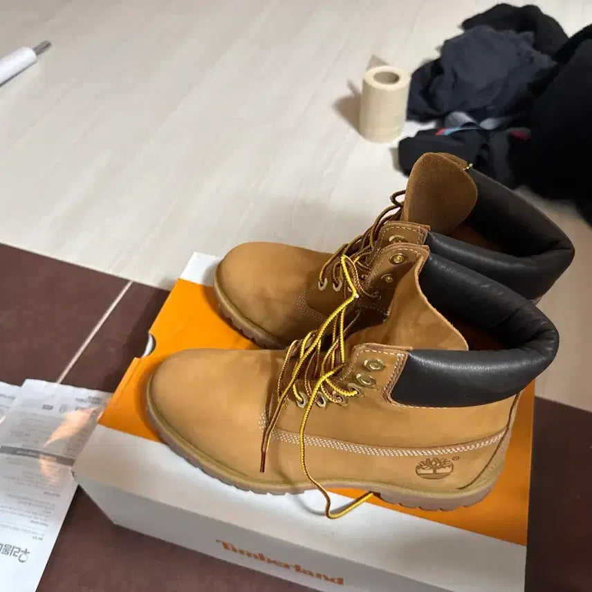 [BUNJANG] Timberland 6-Inch Premium Yellow Waterproof Boots 260 / 팀버랜드 6인치 프리미엄 옐로 워터프루프 워커부츠 260