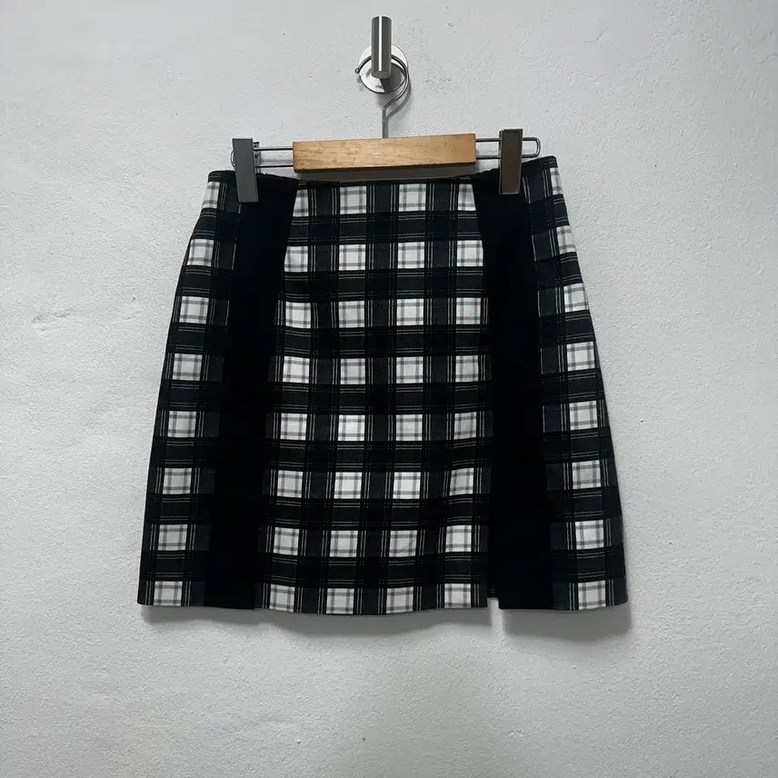 [BUNJANG] Carven Check Mini Skirt / 까르뱅 체크 미니 스커트
