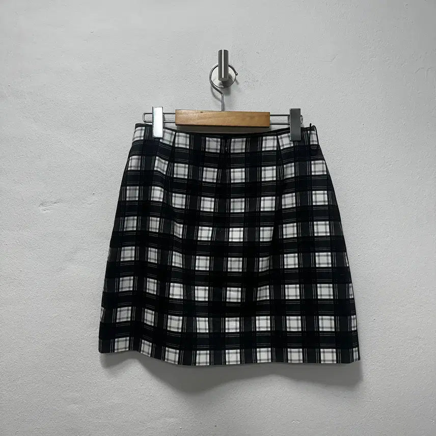 [BUNJANG] Carven Check Mini Skirt / 까르뱅 체크 미니 스커트