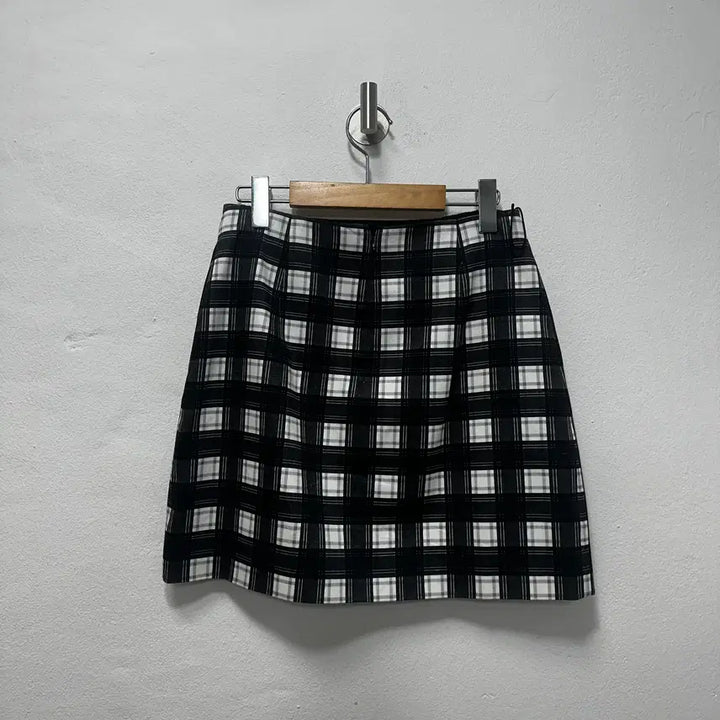 [BUNJANG] Carven Check Mini Skirt / 까르뱅 체크 미니 스커트