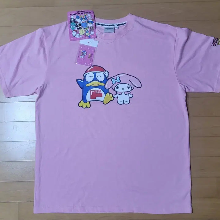 [BUNJANG] Donpeng My Melody Collaboration Short Sleeve T-shirt L / 돈펭 신상 마이멜로디 콜라보 반팔티셔츠 L