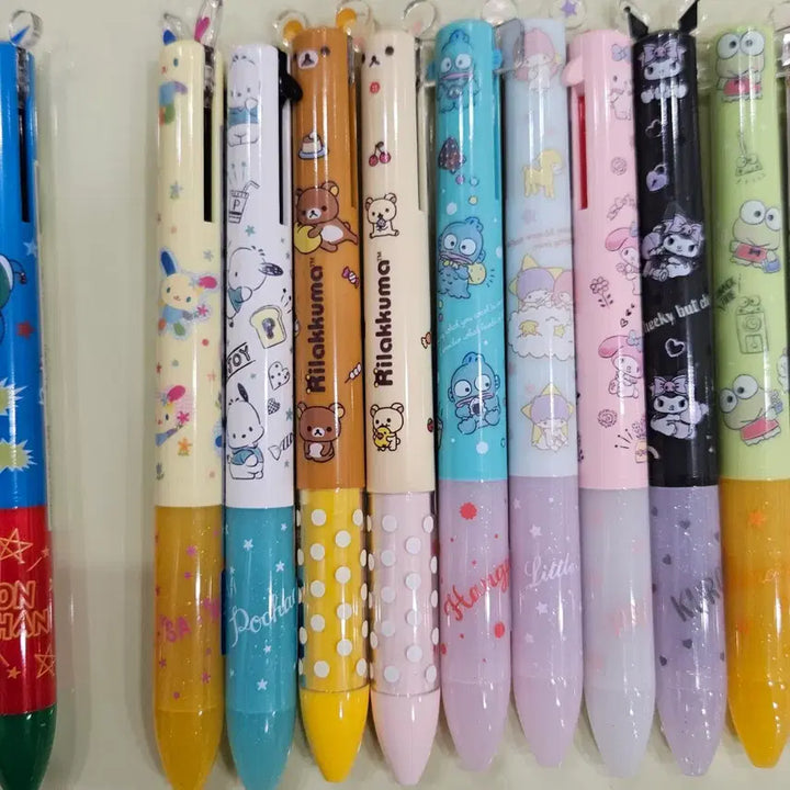 [BUNJANG] Assorted Character 2-Color Ballpoint Pens (Tamagotchi, Crayon Shin-chan, Hello Kitty, Usahana, Rilakkuma, Hankodong, Keropi) / (새상품)다마고치 짱구 키티 우사하나 리락쿠마 한교동 케로피 등등 2색펜