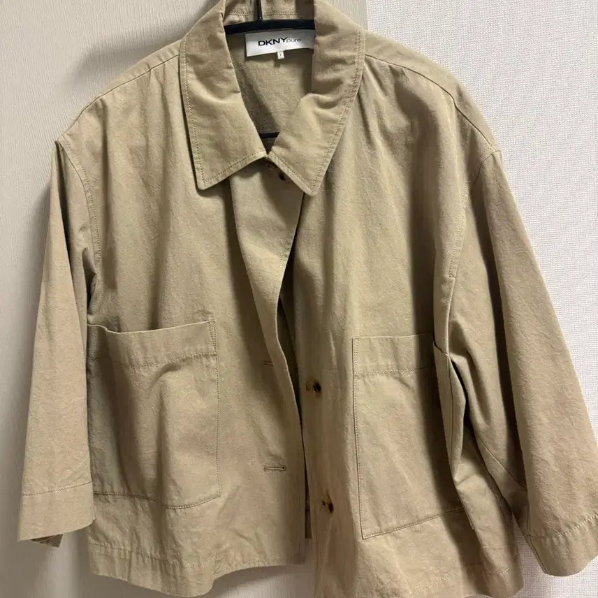 [BUNJANG] DKNY Pure Cotton Crop Jacket / DKNY PURE 코튼 크롭 자켓
