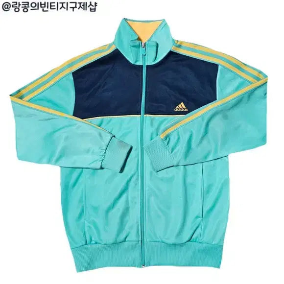 [BUNJANG] Adidas Old Skool Vintage Three-Stripes Big Logo Jersey Jacket / 아디다스 올드스쿨 빈티지 삼선 빅로고 져지 자켓
